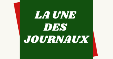 LA UNE DES JOUNAUX